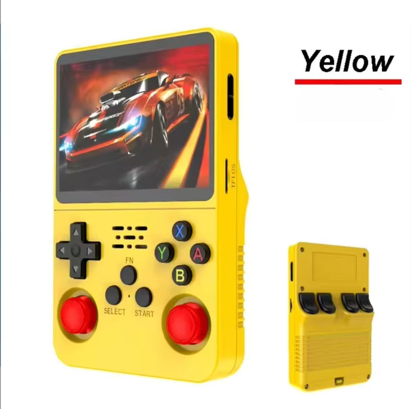 EW Green R36S Retro Handheld Game Console Linux System 3.5 Inch IPS Screen Portable Pocket Video Player 64GB 128G Game Kid Gift
