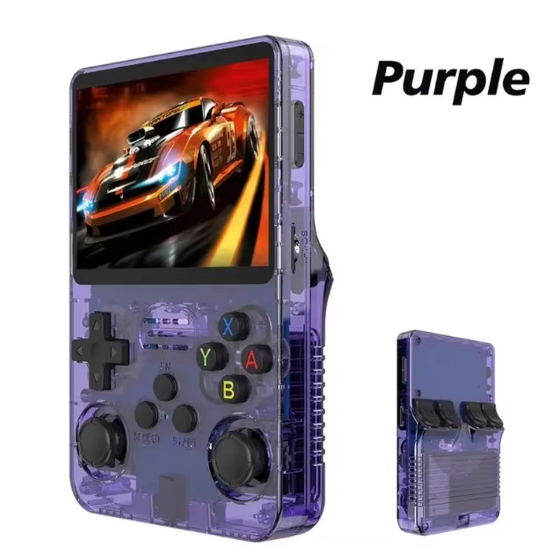 EW Green R36S Retro Handheld Game Console Linux System 3.5 Inch IPS Screen Portable Pocket Video Player 64GB 128G Game Kid Gift