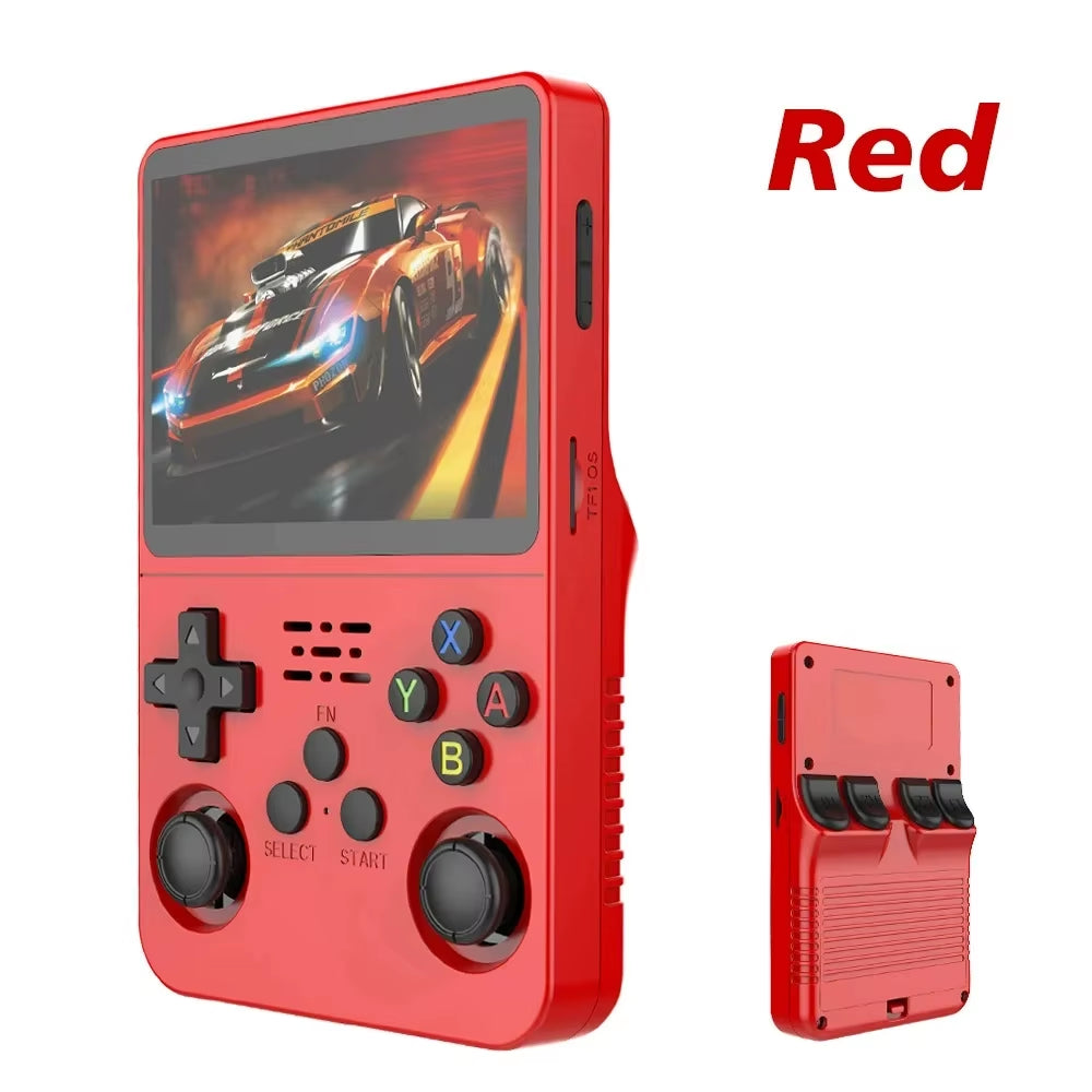 EW Green R36S Retro Handheld Game Console Linux System 3.5 Inch IPS Screen Portable Pocket Video Player 64GB 128G Game Kid Gift